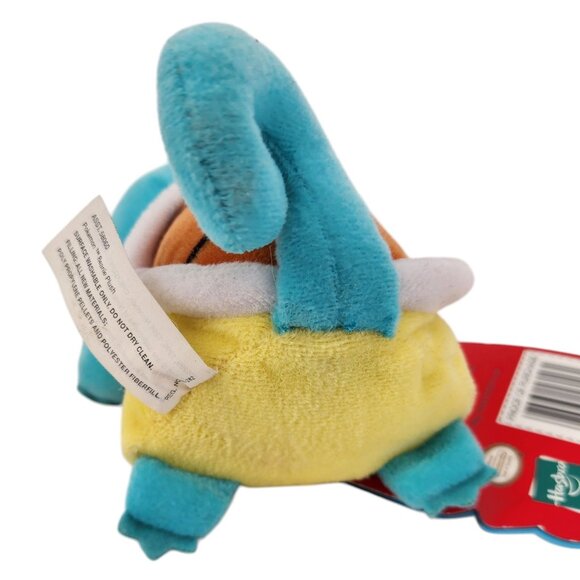Vintage Hasbro Pokemon 07 Squirtle 5"  Beanie Plush Stuffed Animal Nintendo 1998 - Picture 6 of 14